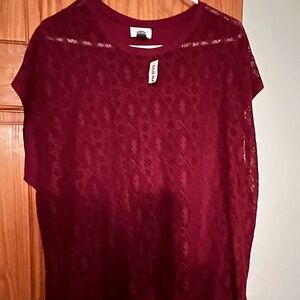Old Navy Lace front Tee